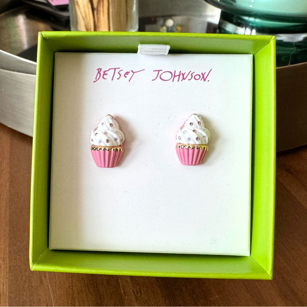 Betsy Johnson Cupcake Earrings